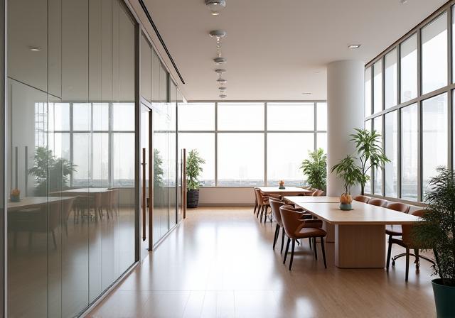 Bright and open interior of a modern office in Melbourne CBD