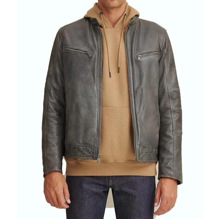 Brent Leather Moto Jacket