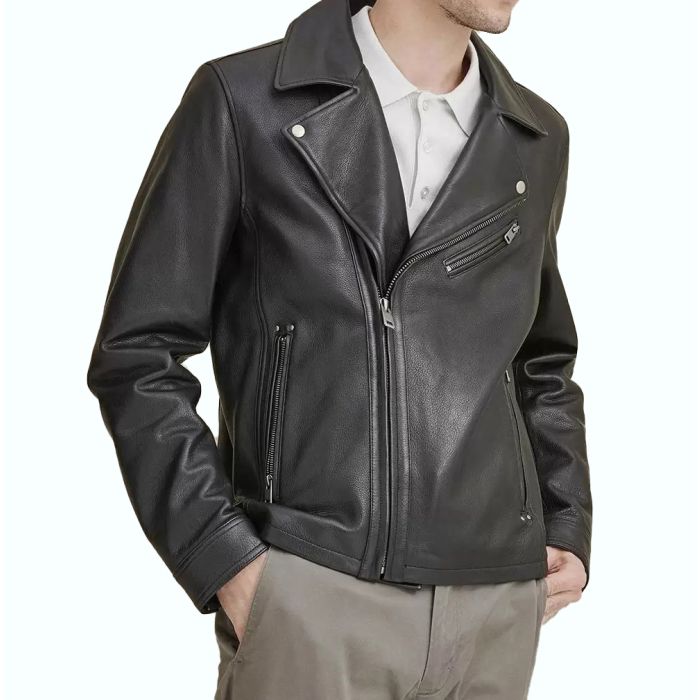 Charlie Leather Moto Jacket