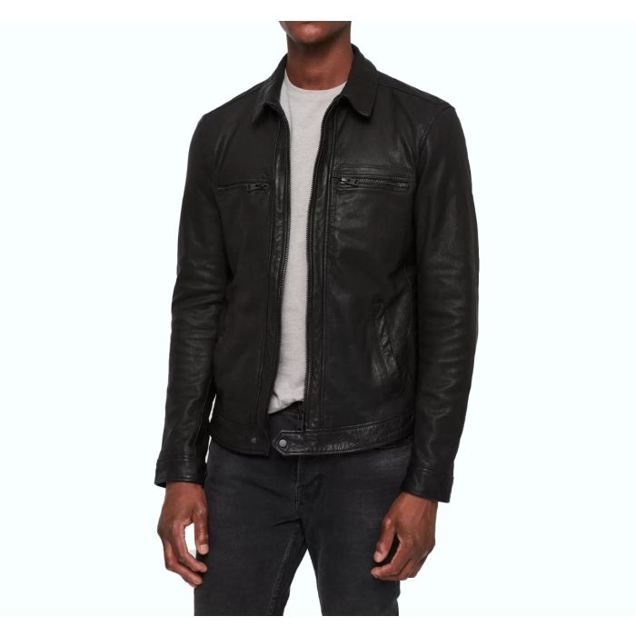 Optimal Black Leather Jacket