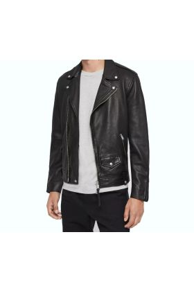 Adore Black Leather Biker Jacket