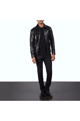 Bravo Black Leather Jacket
