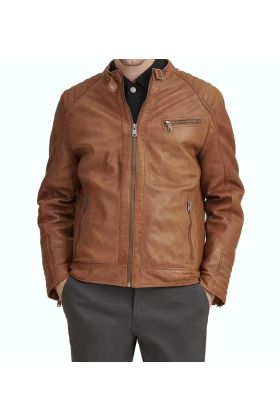Caleb Quilted Leather Jacket
