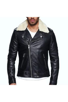 Genuine Leather Motorcycle Fashion Leather Jacket