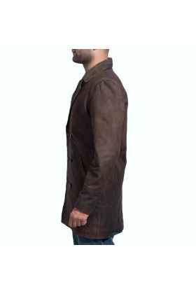 Half Life Brown Leather Coat