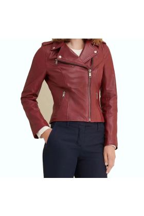 Madeline Asymmetrical Leather Jacket