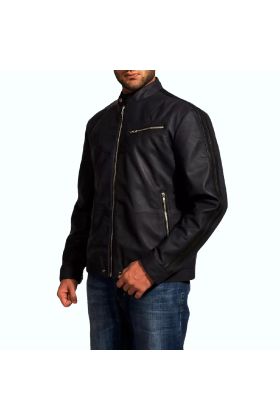 Moonblue Leather Biker Jacket