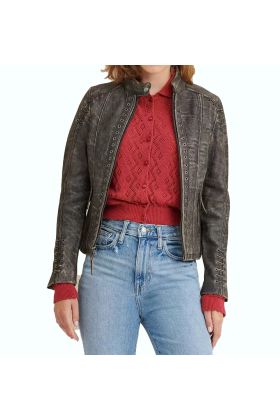 Stella Distressed Leather Jacket