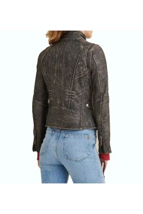 Stella Distressed Leather Jacket